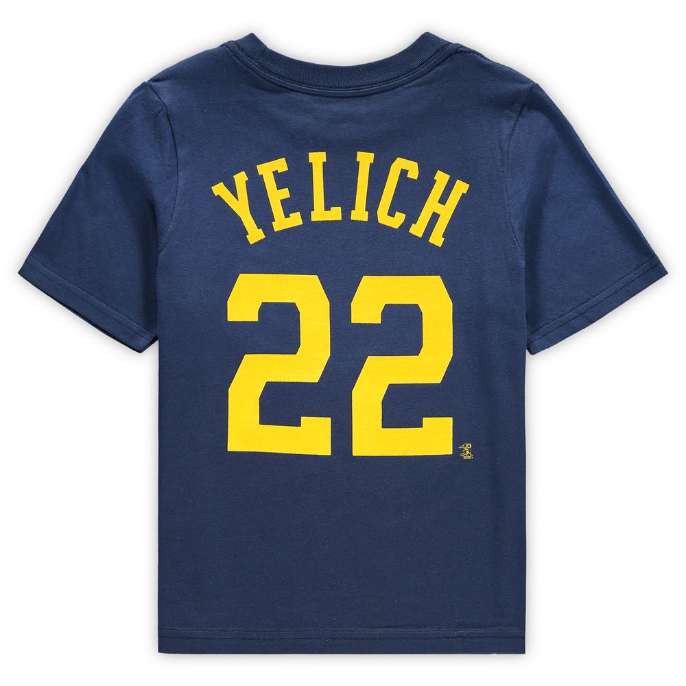 Preschool Nike Christian Yelich Navy Milwaukee Brewers Player Name & Number - T-Shirt