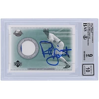 Robin Yount Milwaukee Brewers Autographed 2002 Upper Deck Sweet Spot Classic Game Jersey Relic #J-RY Beckett Fanatics Witnessed Authenticated / Card