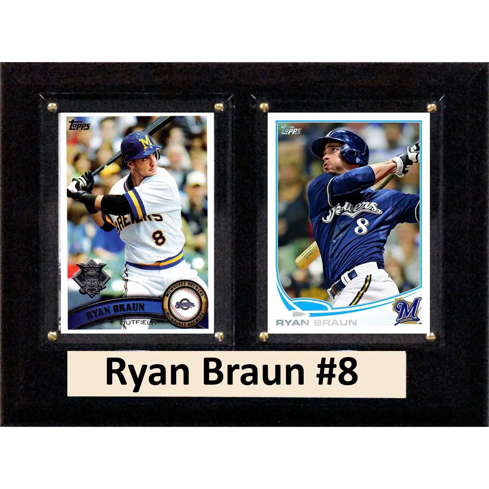 Lids Ryan Braun Milwaukee Brewers 6'' x 8'' Plaque
