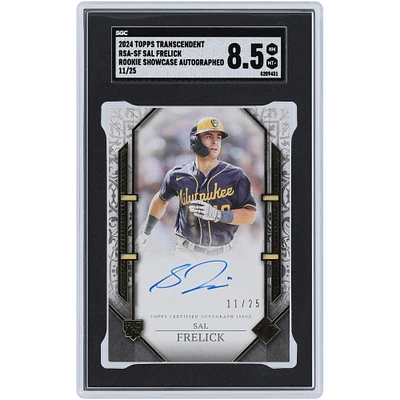 Sal Frelick Milwaukee Brewers Autographed 2024 Topps Transcendent Rookie Showcase Autograph #RSA-SF #11/25 SGC Authenticated 8.5 Rookie Card