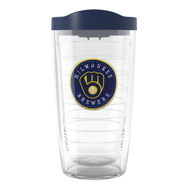 Milwaukee Brewers 16oz. Colorblock Stainless Steel Curved Tumbler