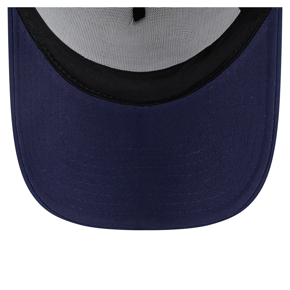 Toddler New Era  White/Navy Milwaukee Brewers Painted A-Frame 9FORTY Trucker Adjustable Hat
