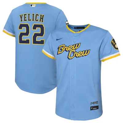 Christian Yelich Milwaukee Brewers Nike Toddler 2022 City Connect Replica Player Jersey - Powder Blue