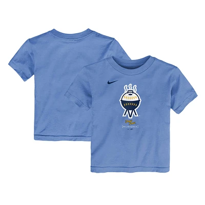 T-shirt Nike bleu poudre Milwaukee Brewers City Connect avec grand logo pour tout-petit