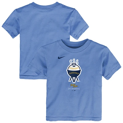 T-shirt Nike bleu poudré City Connect pour tout-petit des Milwaukee Brewers