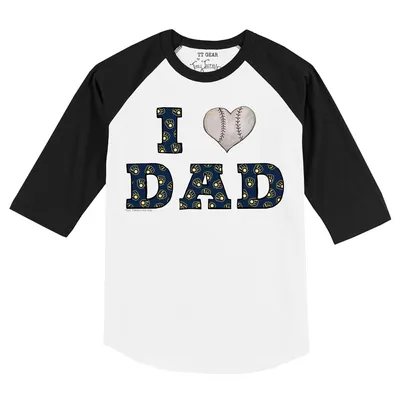 Men's Milwaukee Brewers Fanatics Branded Navy Number One Dad Team T-Shirt