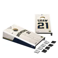 Lids Travis Shaw Milwaukee Brewers Jersey Design Desktop Cornhole Game Set