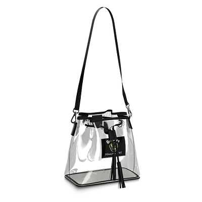 WEAR by Erin Andrews Milwaukee Brewers Clear Stadium Bucket Purse