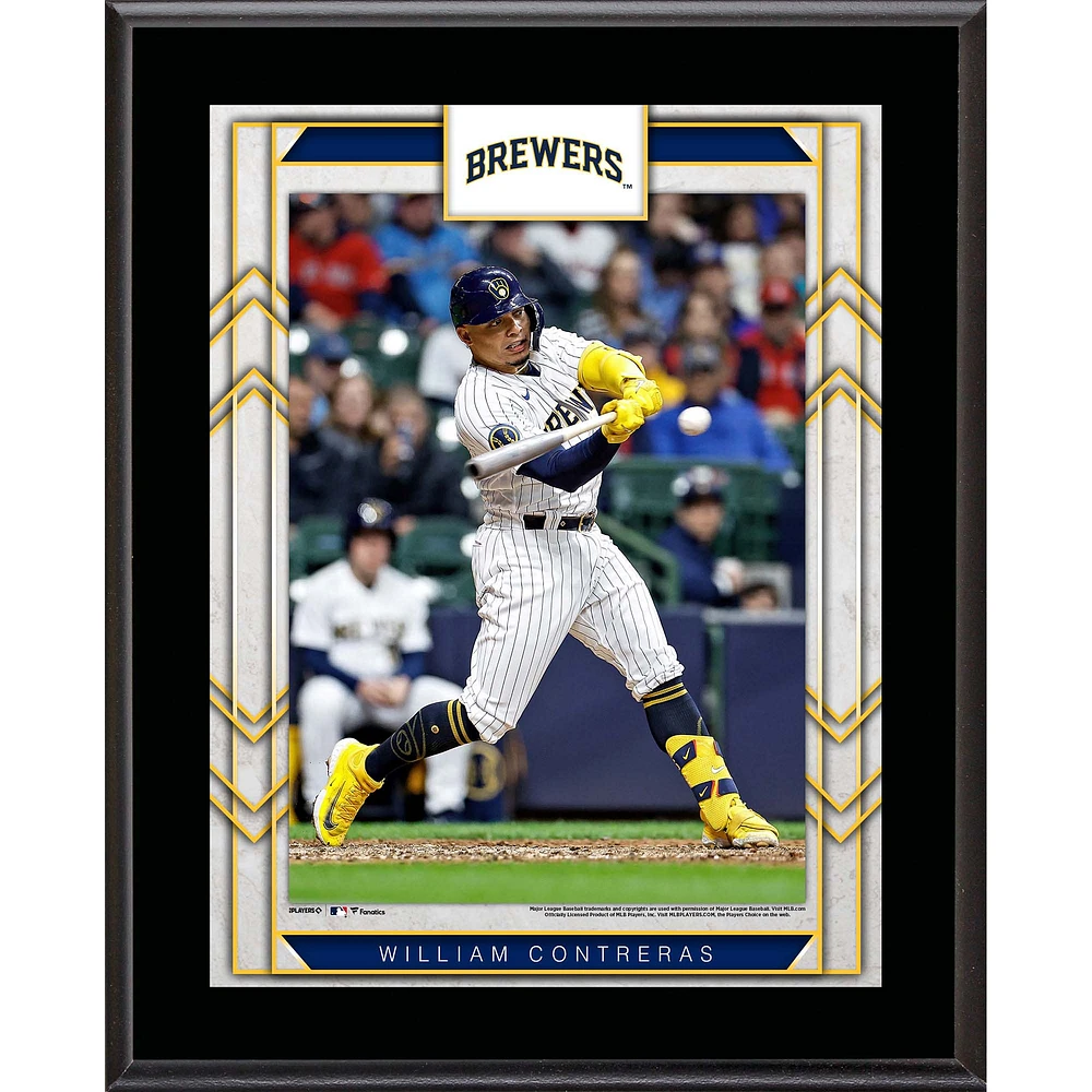William Contreras Milwaukee Brewers 10.5" x 13" Sublimated Player Plaque