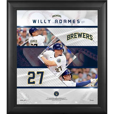 Willy Adames Milwaukee Brewers Framed 10.5 x 13 Sublimated Player Plaque