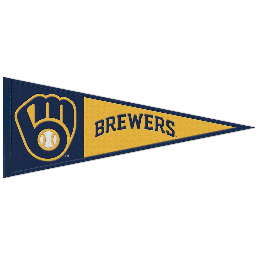 WinCraft Milwaukee Brewers 13" x 32" Fanion avec logo principal en laine