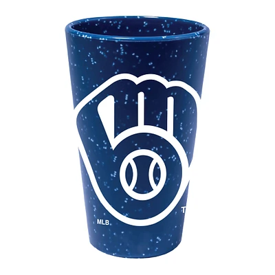 WinCraft Milwaukee Brewers 16oz. Team Color Silicone Pint Glass