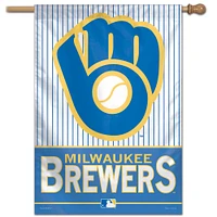 WinCraft Milwaukee Brewers 28 "x 40" Glove Logo Bannière verticale simple face