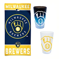 WinCraft Milwaukee Brewers Beach Day Accessories Pack