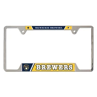 WinCraft Milwaukee Brewers Cadre de plaque d'immatriculation en métal chromé