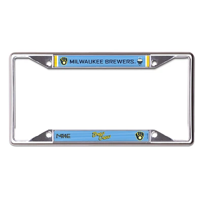 Cadre de plaque d'immatriculation WinCraft Milwaukee Brewers City Connect