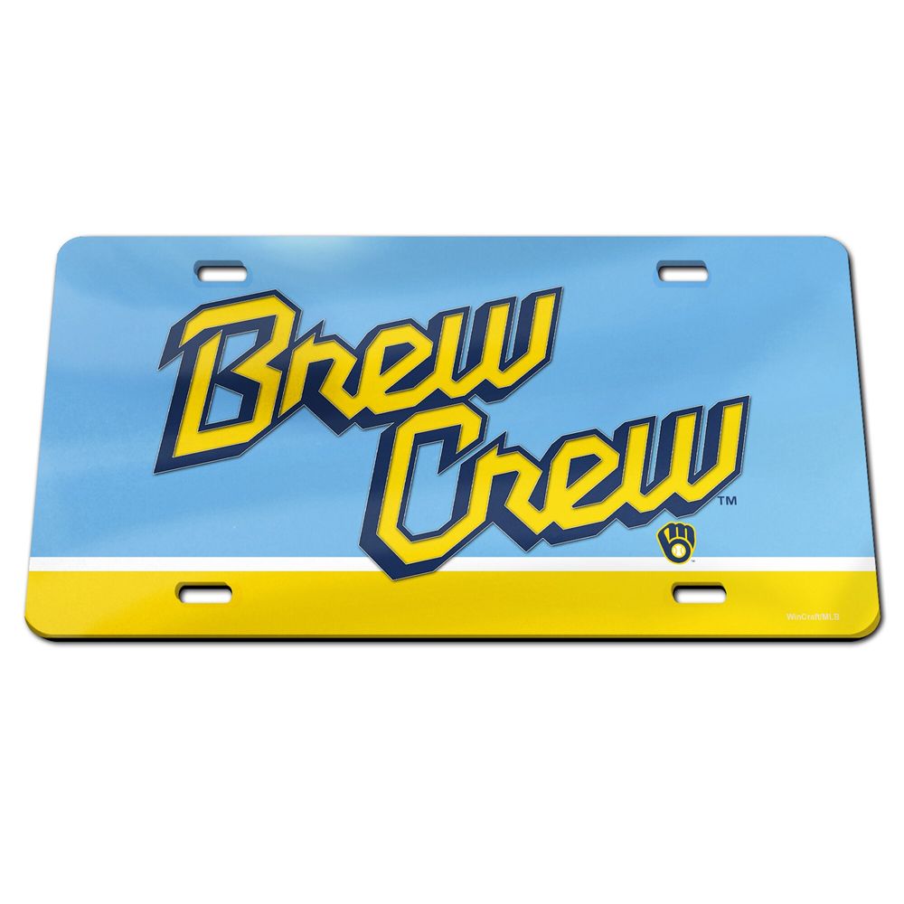 WinCraft Milwaukee Brewers City Connect License Plate