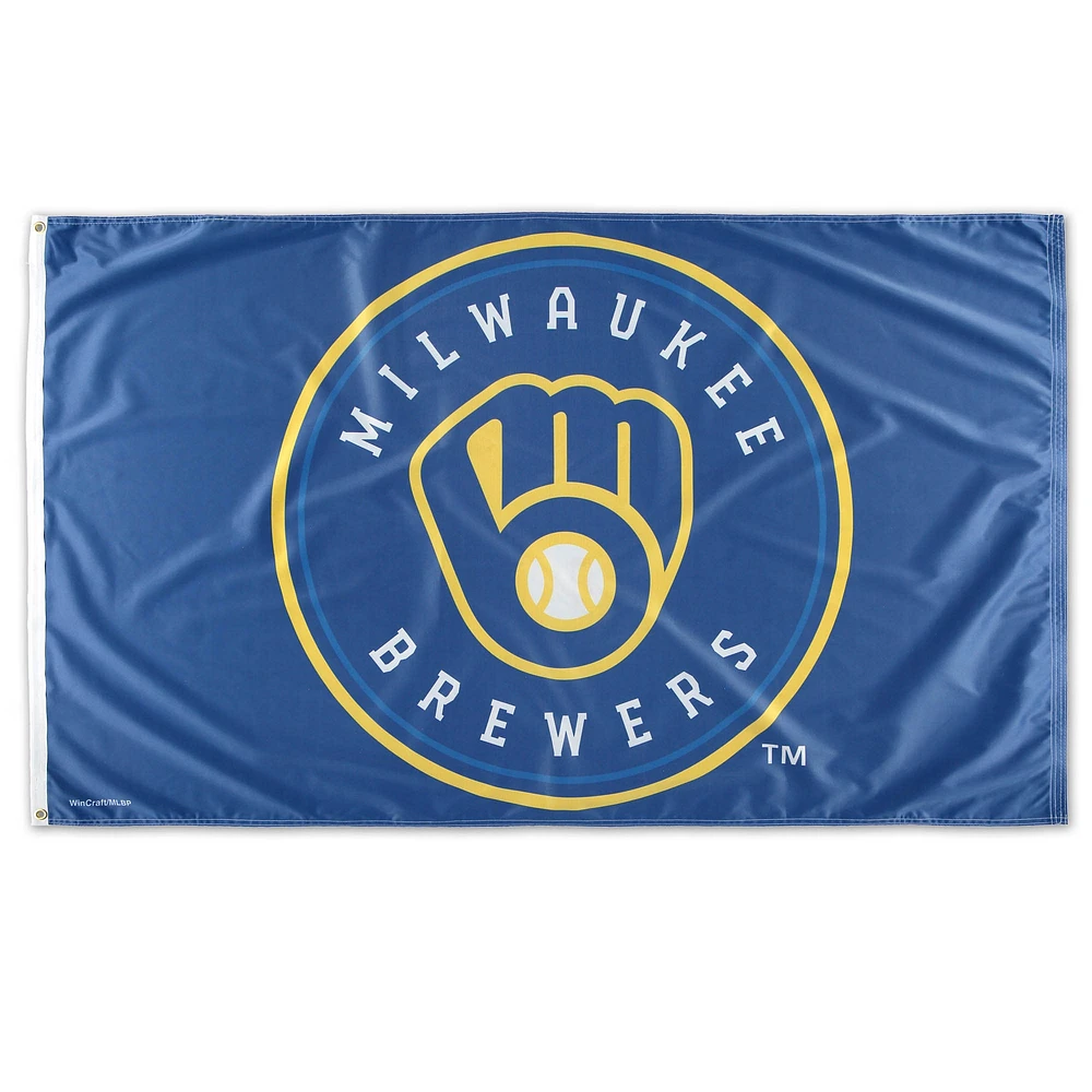 WinCraft Milwaukee Brewers Deluxe Stars & Stripes 3' x 5' Flag