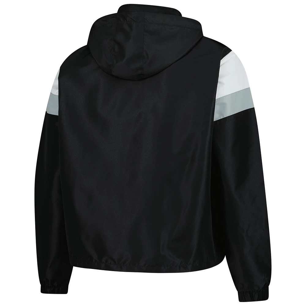 Veste à capuche anorak fermeture éclair quart de tour pour femme Profile Black Milwaukee Brewers