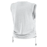 Women's WEAR by Erin Andrews  Heather Gray Milwaukee Brewers Cinched Tank Top