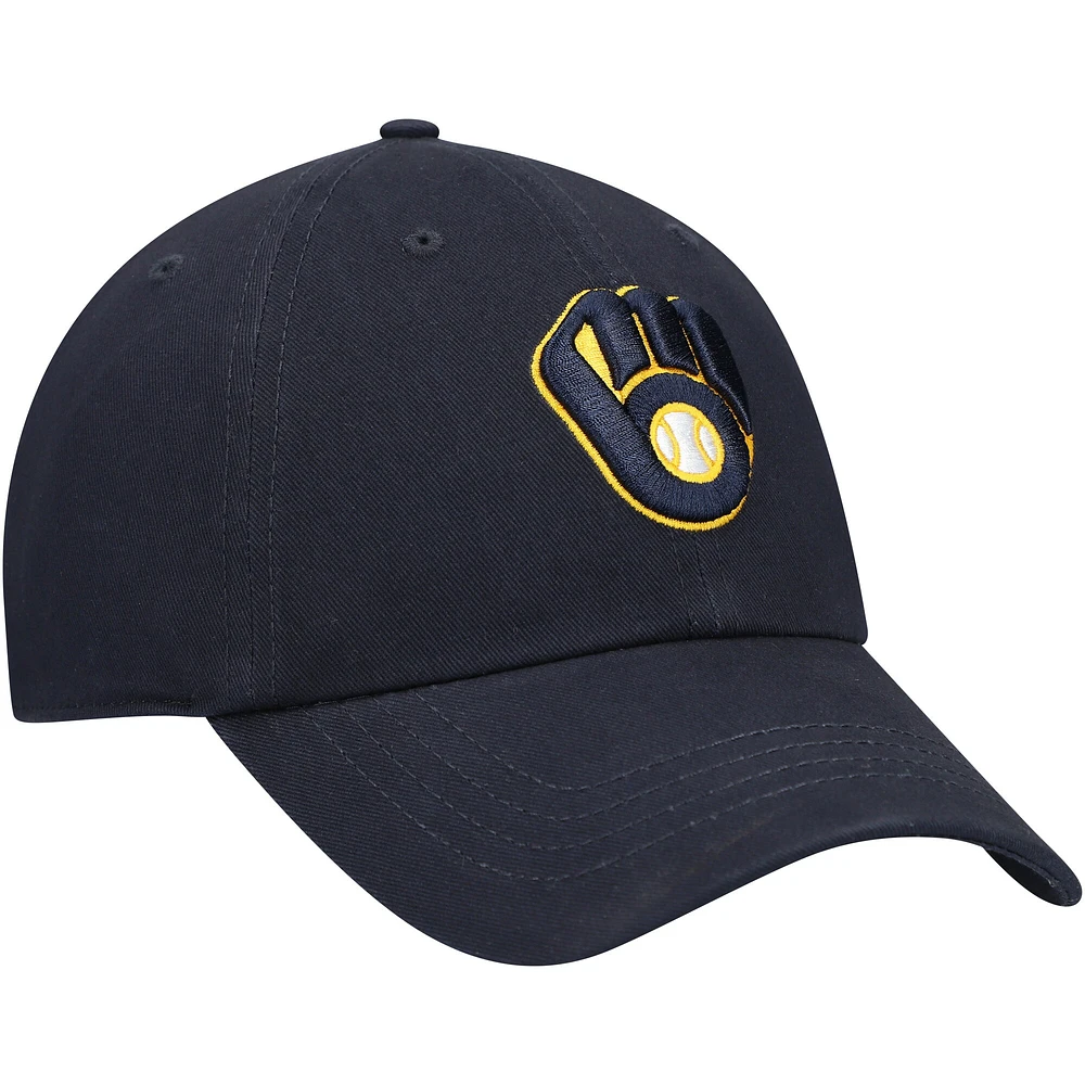 Casquette ajustable 47 Milwaukee Brewers Team Miata Clean Up pour femme, bleu marine