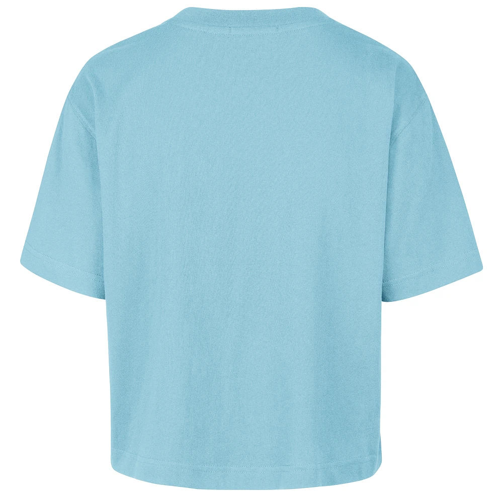 Women's '47  Powder Blue Milwaukee Brewers City Connect Shale Drop Shoulder Cropped T-Shirt