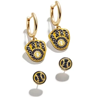 Ensemble de boucles d'oreilles pour femme BaubleBar Gold Milwaukee Brewers Team
