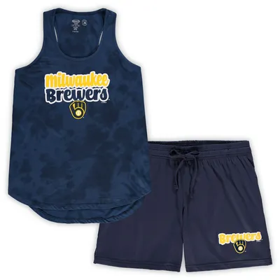 Concepts Sport Women's Navy Cleveland Guardians Plus Jersey Tank Top and  Pants Sleep Set