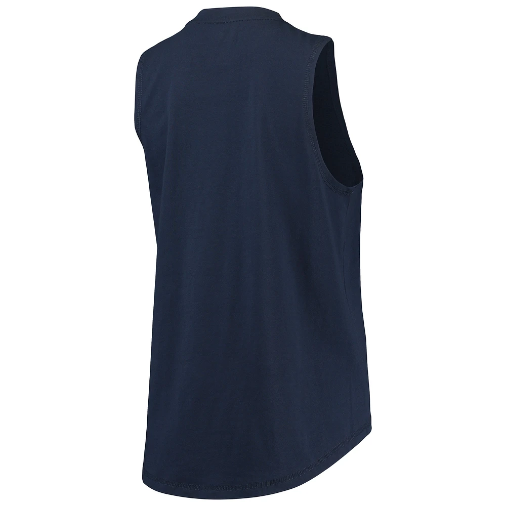 Women's DKNY Sport Navy Milwaukee Brewers Marcie Tank Top