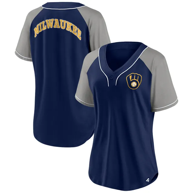 PRO STANDARD Women's Pro Standard Navy Milwaukee Brewers Roses