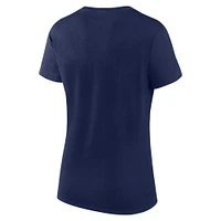 Ensemble combiné de t-shirts fan des Milwaukee Brewers Fanatics pour femmes bleu marine/gris