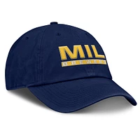 Women's Fanatics Navy Milwaukee Brewers Fly Out Adjustable Hat