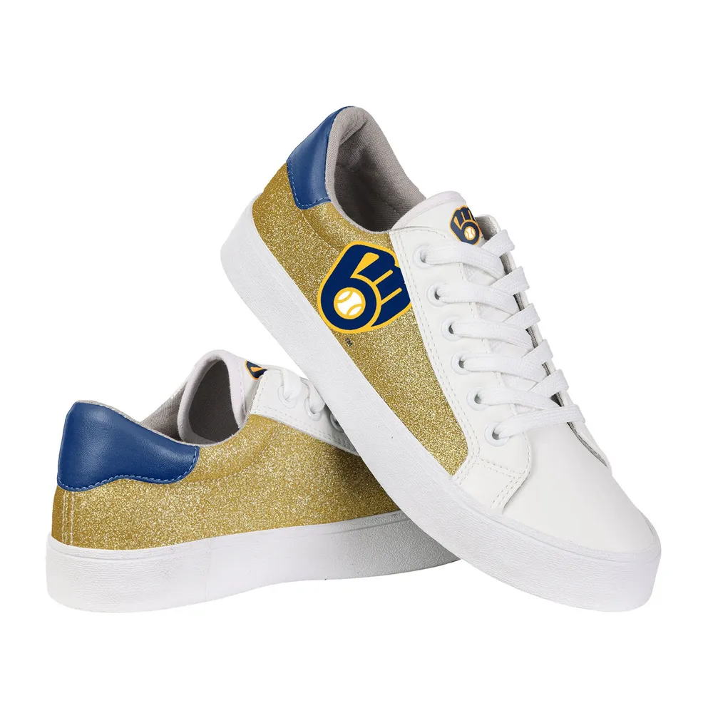 Milwaukee Brewers FOCO Women's Glitter Sneakers