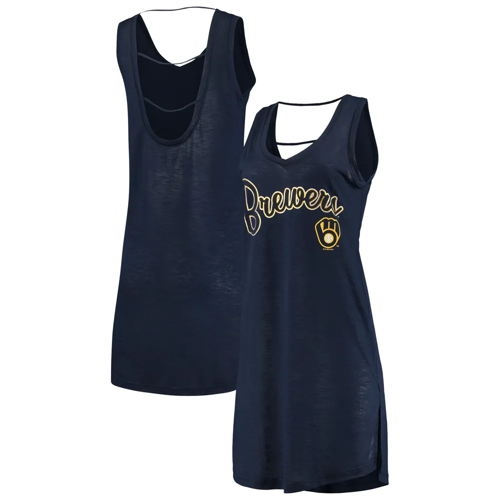 Women's Milwaukee Brewers G-III 4Her by Carl Banks White Team