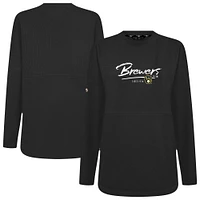 Sweat-shirt noir Levelwear pour femme Accolade Beaudry Express des Milwaukee Brewers