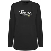 Sweat-shirt noir Levelwear pour femme Accolade Beaudry Express des Milwaukee Brewers