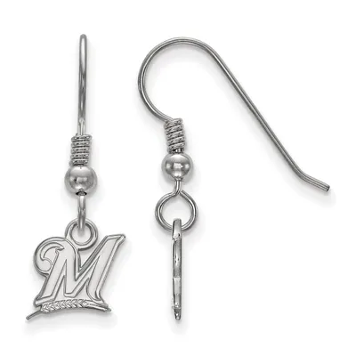 Milwaukee Brewers Women's Sterling Silver Extra-Small Dangle Earrings