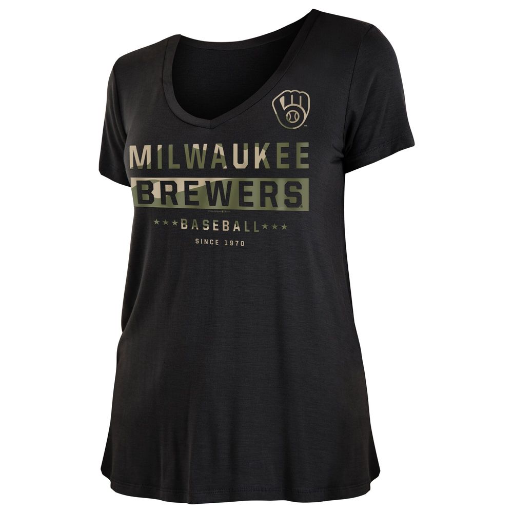 Women's New Era Milwaukee Brewers Jersey Tee