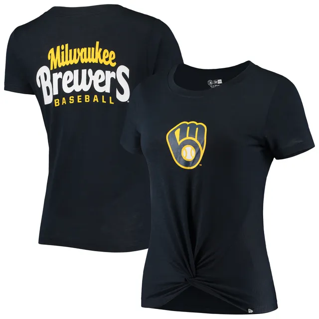 Lids Milwaukee Brewers Fanatics Branded Women's Mound T-Shirt - Navy