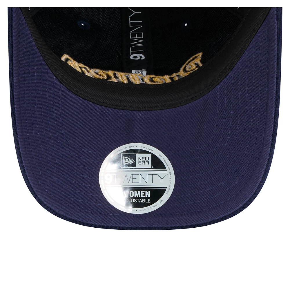 Women's New Era Navy Milwaukee Brewers Corduroy 9TWENTY Adjustable Hat