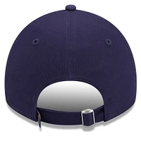 Casquette ajustable New Era Milwaukee Brewers Leaves 9TWENTY pour femme bleu marine