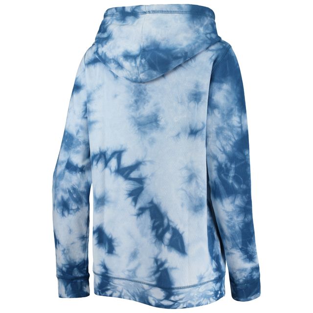 NWE BREWRS BLEU FEMME TIE DYE CAPUCHE À FERMETURE ÉCLAIR COMPLÈTE SWTLADZIP