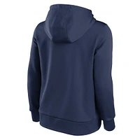 Women's Nike Navy Milwaukee Brewers Alternate Logo Performance Pullover Hoodie