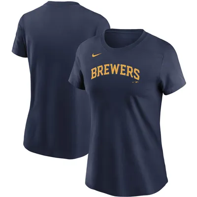 Lids Milwaukee Brewers New Era Women's Colorblock V-Neck T-Shirt