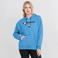 Women's Nike Powder Blue Milwaukee Brewers Authentic Collection City Connect Performance Pullover Hoodie