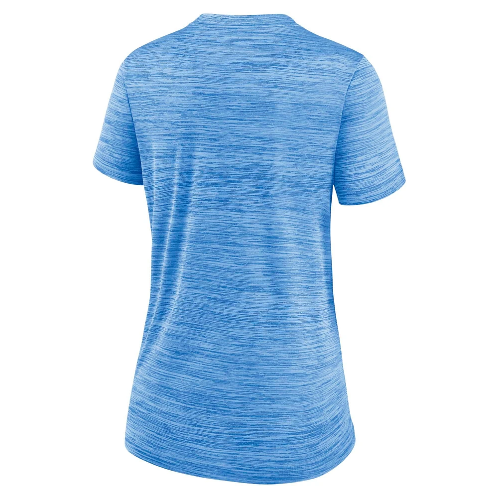 Women's Nike Powder Blue Milwaukee Brewers Authentic Collection City Connect Velocity Performance T-Shirt