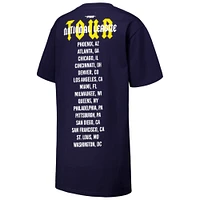 Robe t-shirt surdimensionnée City Tour Pro Standard pour femmes, bleu marine, Milwaukee Brewers