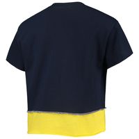 Women's Refried Apparel Navy Milwaukee Brewers Cropped T-Shirt