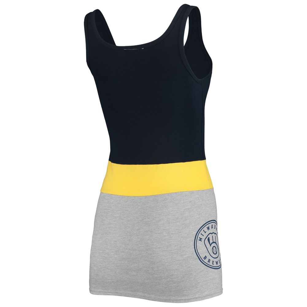 Refried Apparel Women's Refried Apparel Navy Milwaukee Brewers Sustainable  Tri-Blend Tank Top