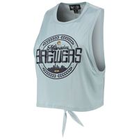 Women's The Wild Collective Light Blue Milwaukee Brewers Open Back Twist-Tie Tank Top